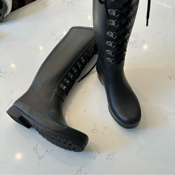 UGG Shoes - Ugg Madelynn Lace Up Rubber Rain Boots size 5